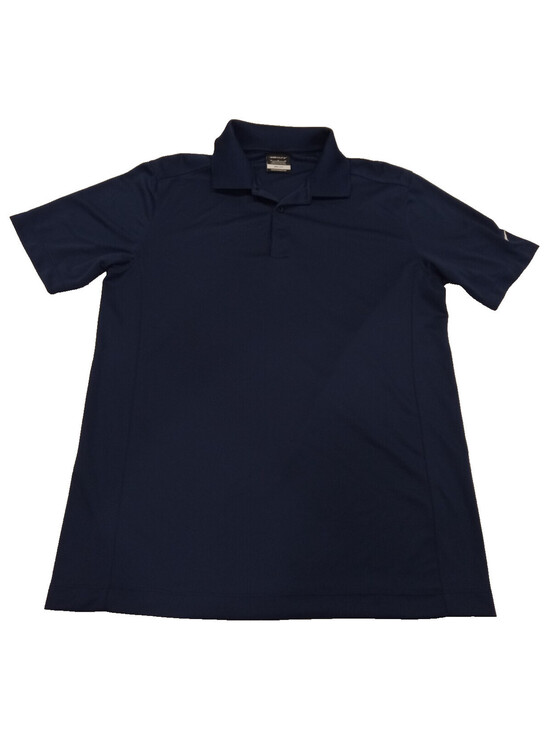 Nike Other - Nike Golf Dri-FIT Polo Shirt Mens Medium Navy Blue Sleeve Logo Performance M